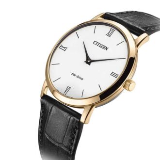 Citizen Eco-Drive Ultra‑slim 39mm Leather Strap Stiletto Watch AR1133-23A