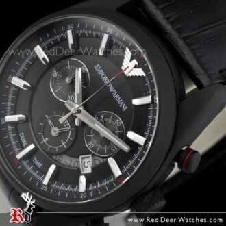 Emporio Armani Chronograph Matt Black Mens Watch AR6035