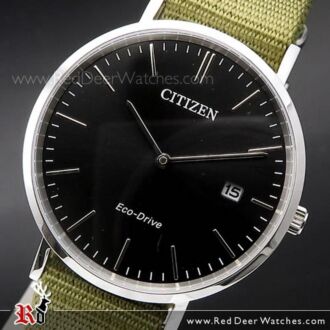 Citizen Eco-Drive Sapphire Nylon Strap Watch AU1080-38E