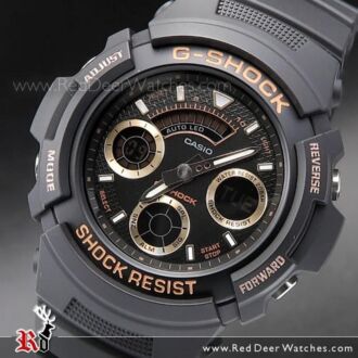 Casio G-Shock Black Out Analog-Digital 200m World Time Sport Watch AW-591BB-1A, AW591BB