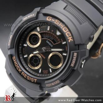 Casio G-Shock Black Out Analog-Digital 200m World Time Sport Watch AW-591BB-1A, AW591BB