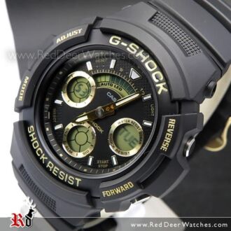 Casio G-Shock Black Out Analog-Digital 200m World Time Sport Watch AW-591BB-1A, AW591BB