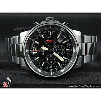 L'ECLISES Mens Chronograph Tachymeter BLK 100M 6229