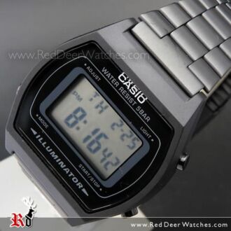 Casio Retro Design LED Backlight Black Digital Watch B640WB-2B