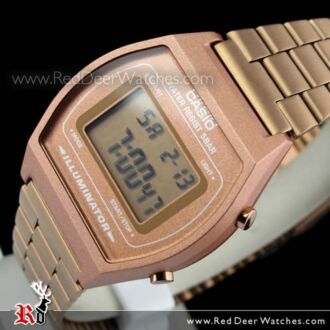 Casio Retro Design LED Backlight Rose Gold  Digital Watch B640WC-5A