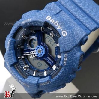 Casio Baby-G Denim Pattern Analogue Digital Limited Sport Watch BA-110DC-2A2, BA110DC