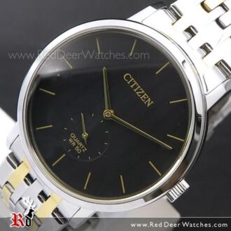 Citizen Quartz Two Tone Stainless Steel Mens Watch BE9174-55E