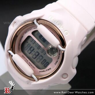 Casio Baby-G Light Pink and Gold Alarm Sport Watch BG-169G-4B, BG169G