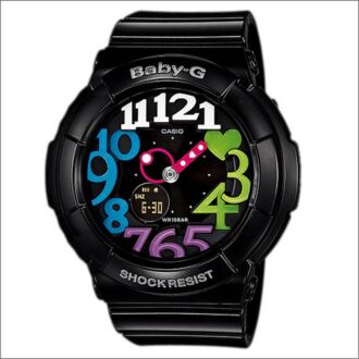 Casio Baby-G Black Neon Illuminator Alarm Watch BGA-131-1B2, BGA131