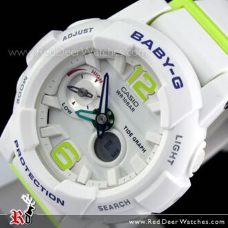 Casio Baby-G G-Lide Moon Tide graph Thermometer Sport Watch BGA-180-7B2, BGA180