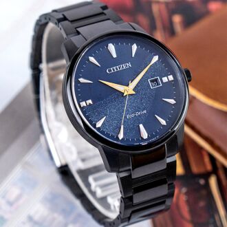 Citizen Eco-Drive Galaxy Blue Dial Sapphire Mens Watch BM7528-86L