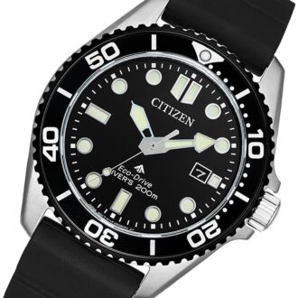 Citizen Promaster Eco-Drive Marine 200m Black Diver Watch BN0266-07E