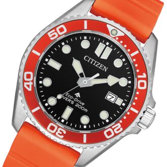 Citizen Promaster Eco-Drive Marine Orange 200m Diver Watch BN0268-01E