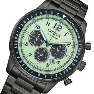 Citizen Eco-Drive Green Luminous Dial Future force Watch CA4507-84X
