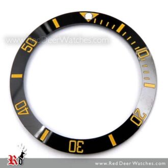 Ceramic Bezel Inserts Black Yellow For Seiko Turtle