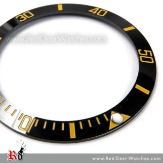 Ceramic Bezel Inserts Black Yellow For Seiko Turtle