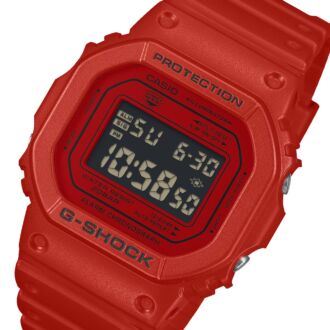 Casio G-Shock Iconic Red Series Bio-Based Red Resin Band Watch DW-5600RRB-4