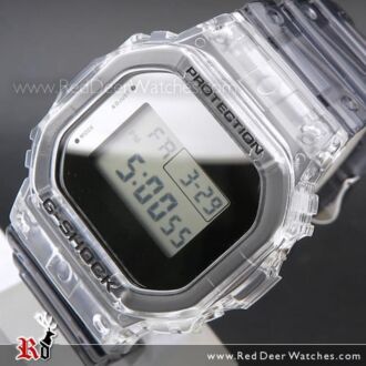 Casio G-Shock semi-transparent Metallic Mirror face Watch DW-5600SK-1, DW5600SK