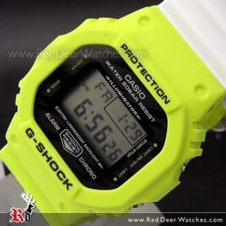 Casio G-Shock Yellow White Special Color Watch DW-5600TGA-9