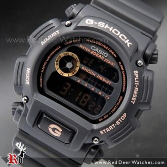 Casio G-Shock Black and Rose Gold Alarm Stopwatch Watch DW-9052GBX-1A4, DW9052GBX