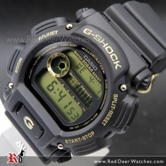 Casio G-Shock Black and Gold Alarm Stopwatch Watch DW-9052GBX-1A9, DW9052GBX