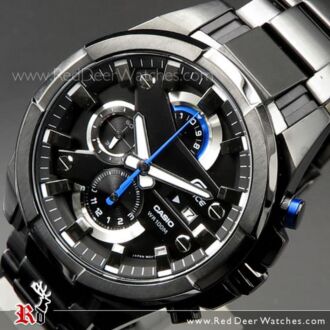 Casio Edifice Chronograph 100M All Black Sport Watch EFR-540BK-1A, EFR540BK