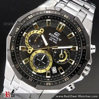 Casio Edifice Black Gold 100M Sport Watch EFR-554D-1A9V, EFR554D
