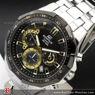 Casio Edifice Black Gold 100M Sport Watch EFR-554D-1A9V, EFR554D