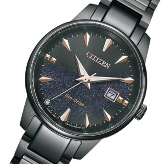 Citizen Eco-Drive Galaxy Blue Dial Sapphire Ladies Watch EW2595-81L