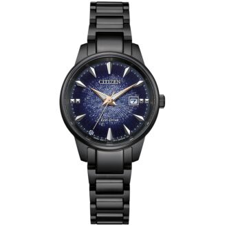 Citizen Eco-Drive Galaxy Blue Dial Sapphire Ladies Watch EW2595-81L