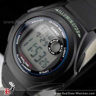 Casio Digital LCD Alarm Stopwatch Sports Watch F-200W-1A, F200W