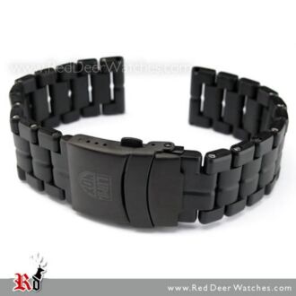 Luminox Original 23mm Replacement Black Polyurethane Link Bracelet Band