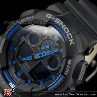 Casio G-Shock Velocity Indicator 200M Alarm Watch GA-100-1A2, GA100