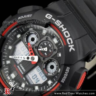 Casio G-Shock Velocity Indicator 200M Alarm Watch GA-100-1A4, GA100