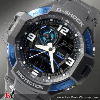 Casio G-Shock Gravity Defier Compass Thermometer Sport Watch GA-1000-2B, GA1000