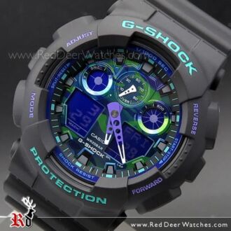 Casio G-Shock Analog Digital Retro Sports Watch GA-100BL-1A, GA100BL