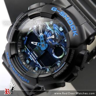 Casio G-Shock Matte Black with Blue Limited Sport Watch GA-100CB-1A, GA100CB