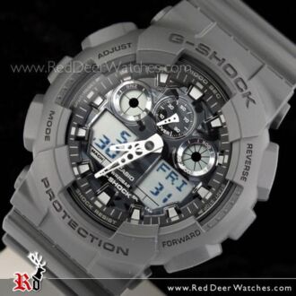 Casio G-Shock Camouflage Gray Analog Digital Display Watch GA-100CF-8A, GA110BC