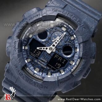 Casio G-Shock Analog Digital Cracked Pattern Sport Watch GA-100CG-2A, GA100CG