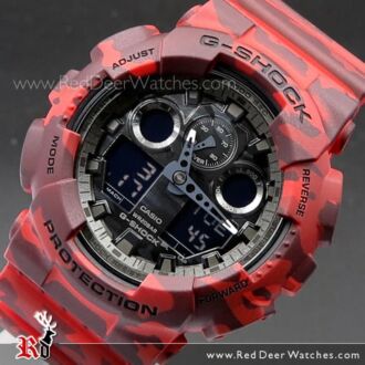 Casio G-Shock Camouflage World time Military Watch GA-100CM-4A, GA100CM