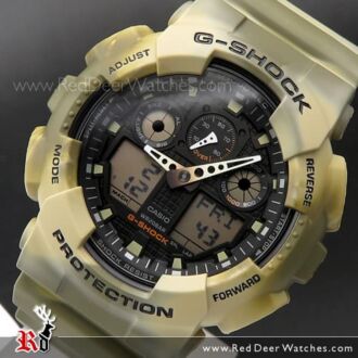 Casio G-Shock 200M Marble Camouflage Military Sport Watch GA-100MM-5A, GA100MM