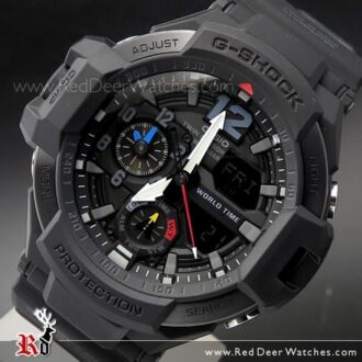 Casio G-Shock GRAVITYMASTER 200M Thermometer Compass Watch GA-1100-2B, GA1100