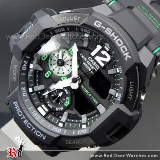 Casio G-Shock GRAVITYMASTER 200M Thermometer Compass Watch GA-1100-1A3, GA1100