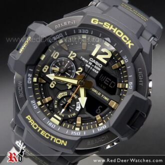 Casio G-Shock GRAVITYMASTER 200M Thermometer Compass Watch GA-1100GB-1A, GA1100GB