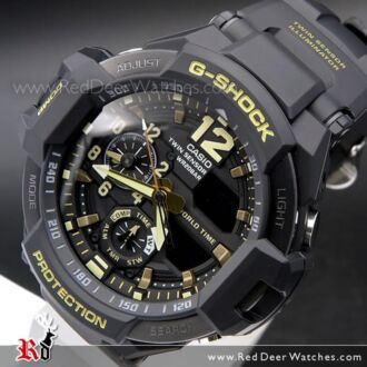 Casio G-Shock GRAVITYMASTER 200M Thermometer Compass Watch GA-1100GB-1A, GA1100GB