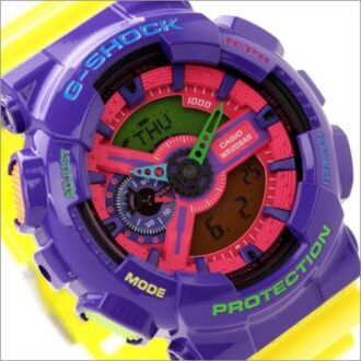 Casio G-Shock Hyper Colors Analog Digital Display Watch GA-110HC-6A GA110HC 