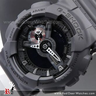 Casio G-Shock All Black Analog Digital Display Watch GA-110-1B, GA110