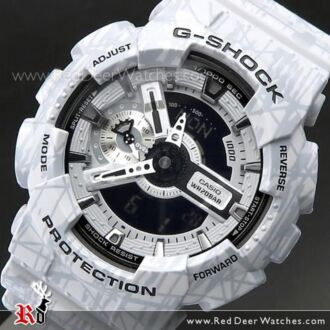 Casio G-Shock Slash Pattern Analog Digital Gray Sport Watch GA-110SL-8A, GA110SL