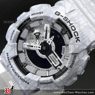 Casio G-Shock Slash Pattern Analog Digital Gray Sport Watch GA-110SL-8A, GA110SL