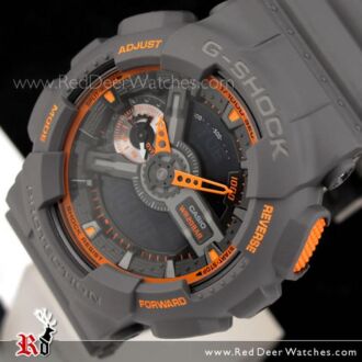 Casio G-Shock Matte Finish Analog Digital Display Watch GA-110TS-1A4, GA110TS